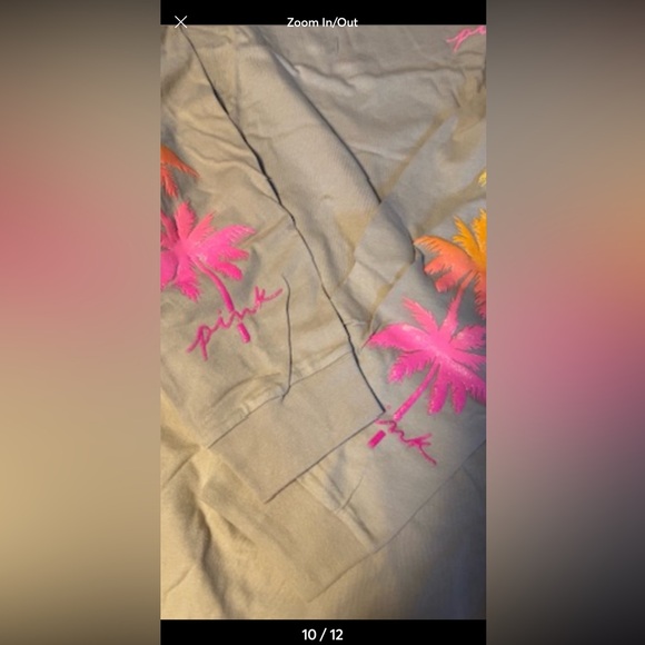 Vs PINK dad shorts long sleeve campus tee hummus floral logo - Picture 8 of 16